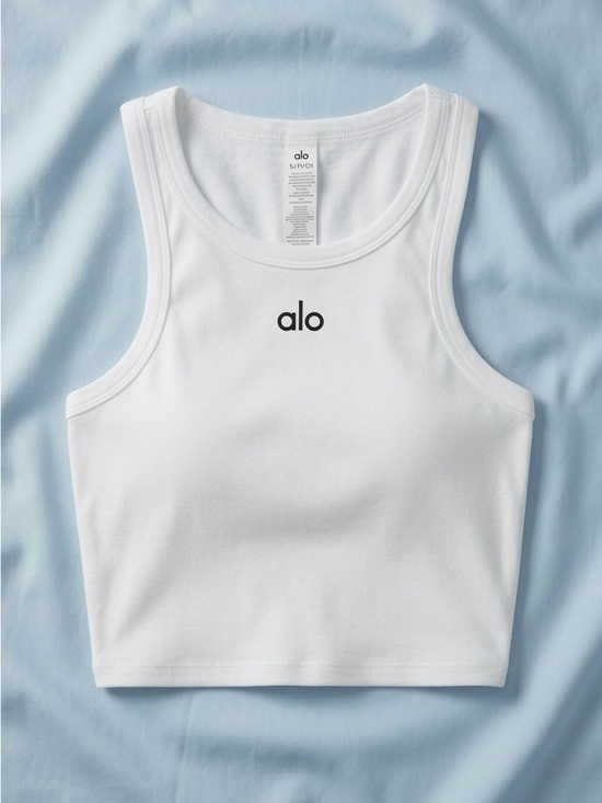 ALO Yoga Tops - Alo White Crop Tank Top all sizes🌟